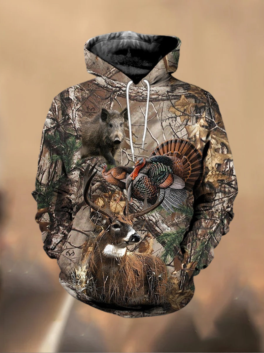 Ανδρικά Retro Τυπωμένα Καθαρό Φούτερ μπλούζα