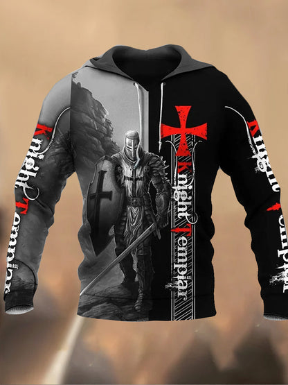 Ανδρικά Retro Τυπωμένα Καθαρό Φούτερ μπλούζα