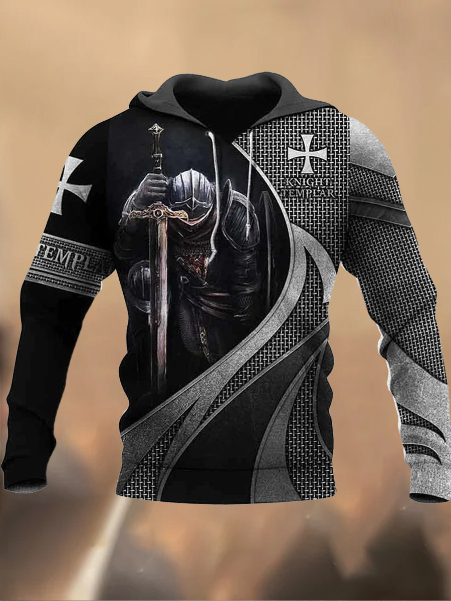 Ανδρικά Retro Τυπωμένα Καθαρό Φούτερ μπλούζα