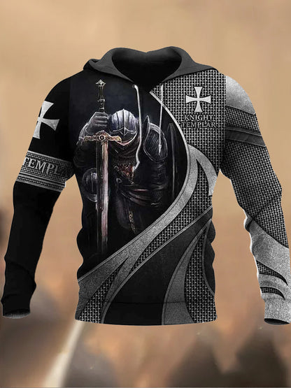 Ανδρικά Retro Τυπωμένα Καθαρό Φούτερ μπλούζα