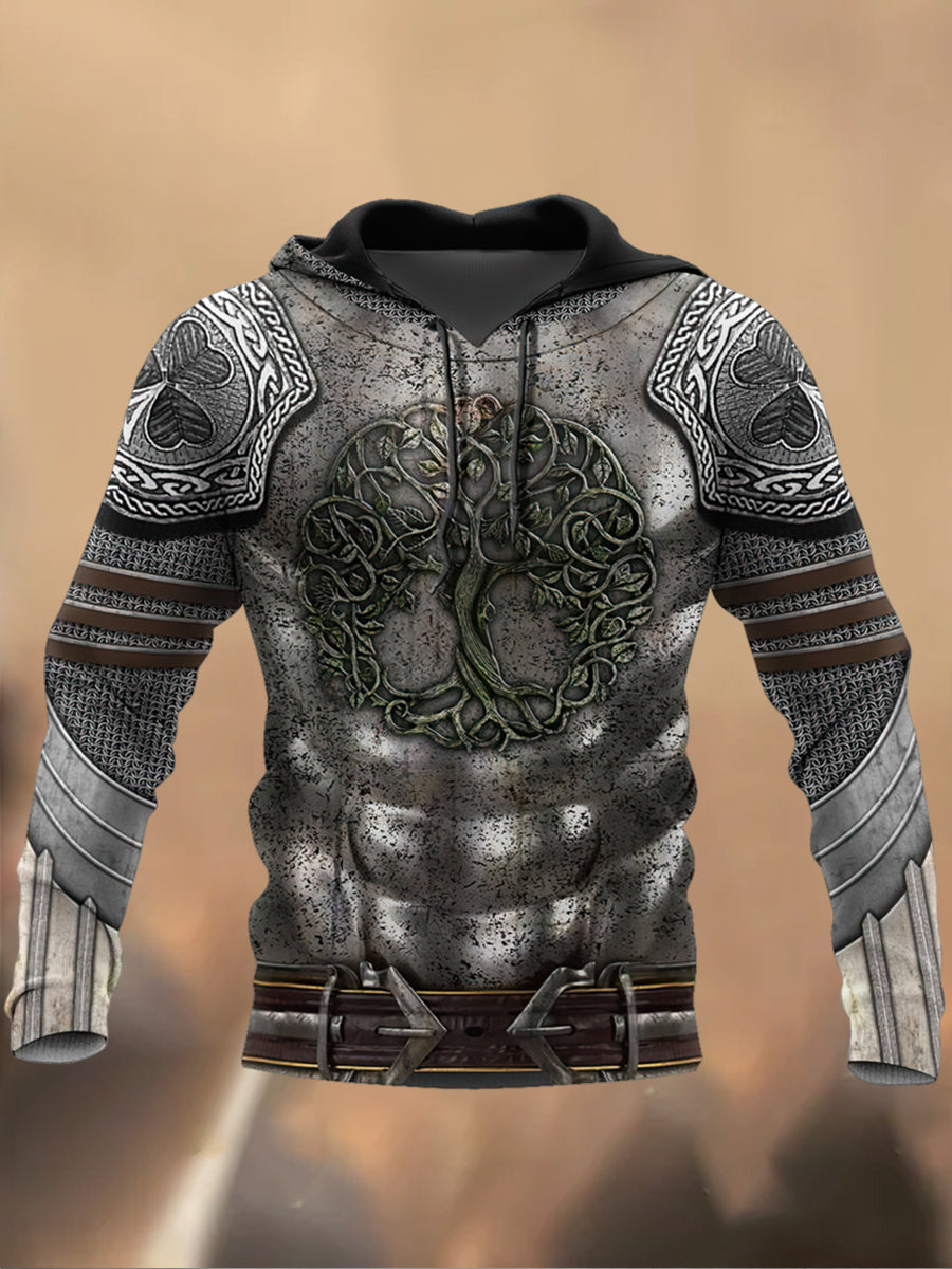 Ανδρικά Retro Τυπωμένα Καθαρό Φούτερ μπλούζα