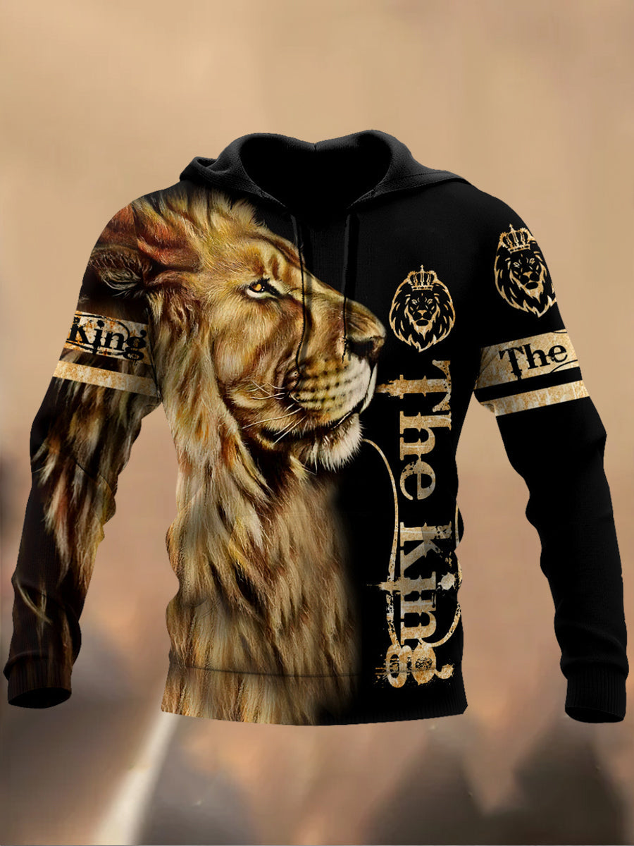 Ανδρικά Retro Τυπωμένα Καθαρό Φούτερ μπλούζα