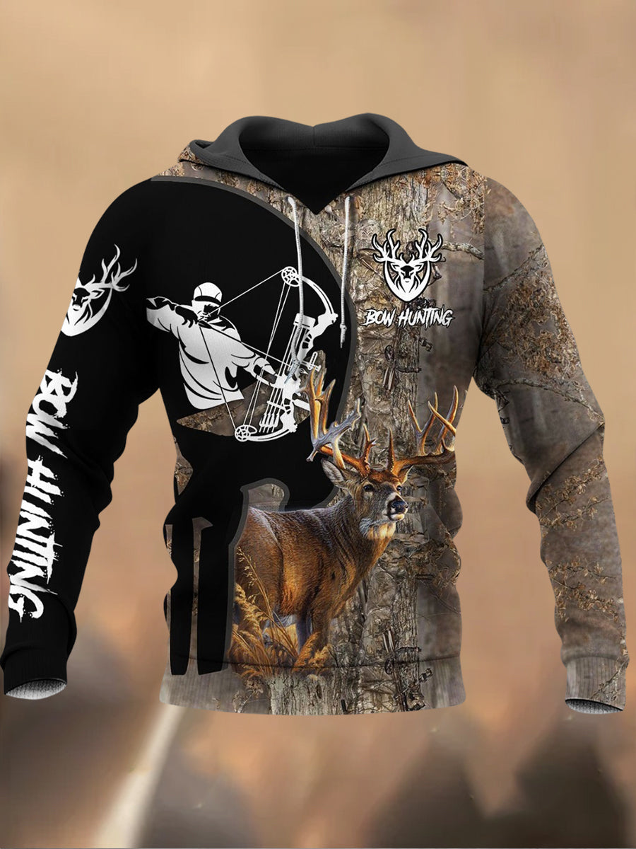 Ανδρικά Retro Τυπωμένα Καθαρό Φούτερ μπλούζα