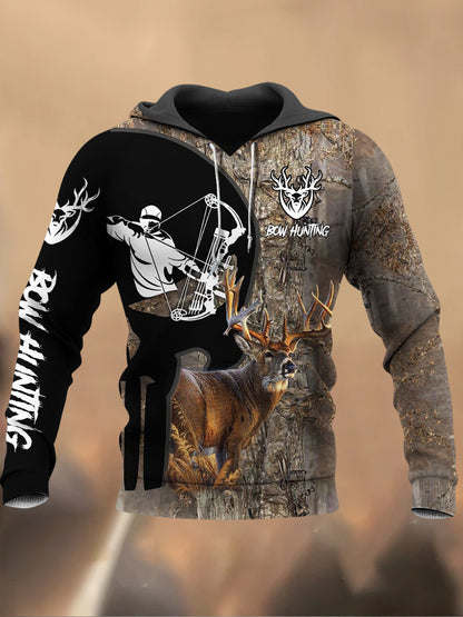 Ανδρικά Retro Τυπωμένα Καθαρό Φούτερ μπλούζα