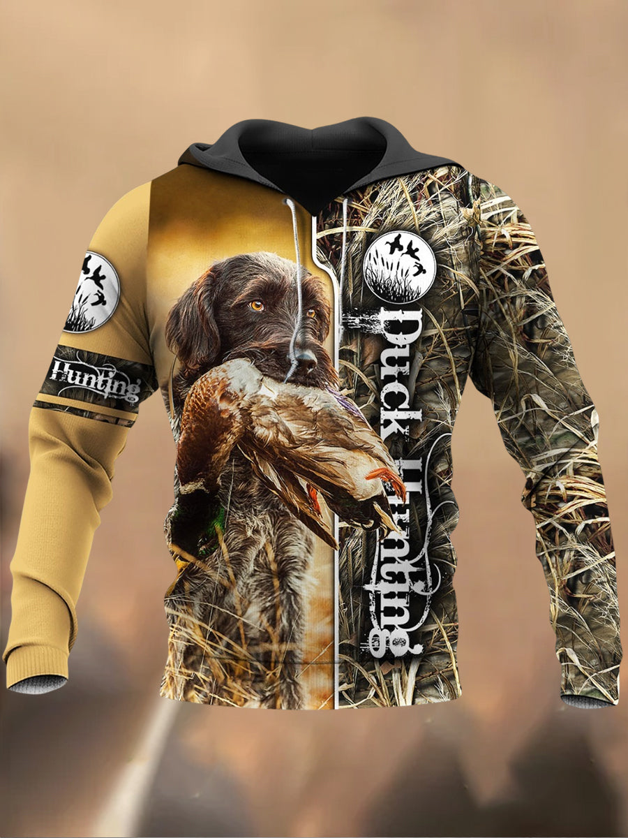 Ανδρικά Retro Τυπωμένα Καθαρό Φούτερ μπλούζα