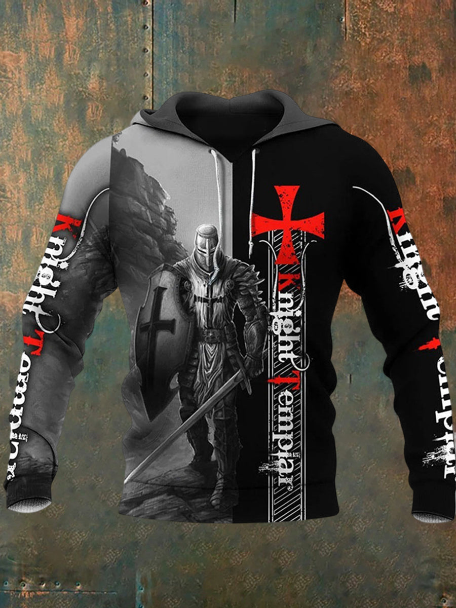 Ανδρικά Retro Τυπωμένα Καθαρό Φούτερ μπλούζα