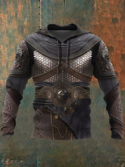 Ανδρικά Retro Τυπωμένα Καθαρό Φούτερ μπλούζα