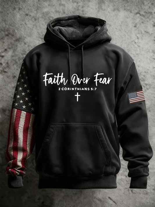 Ανδρική πίστη ασθενή κουκούλα.