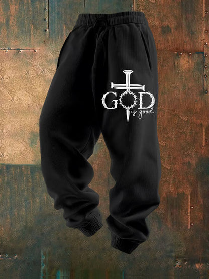 Ανδρική Retro Πίστη Εκτύπωση Χαλαρά περιστασιακά παντελόνια