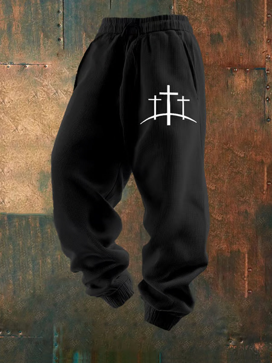 Ανδρική Retro Πίστη Εκτύπωση Χαλαρά περιστασιακά παντελόνια