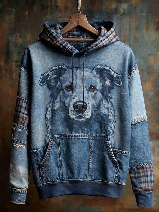 Unisex ζωική τέχνη εκτύπωση Casual Vintage Hoodie Hoodie