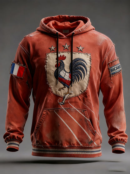 Ανδρική γαλλική σημαία Ricard Καθαρή κουκούλα.