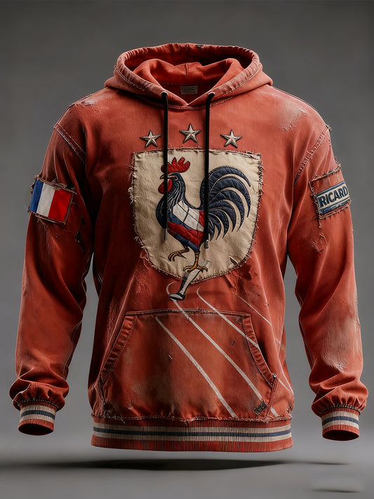 Ανδρική γαλλική σημαία Ricard Καθαρή κουκούλα.