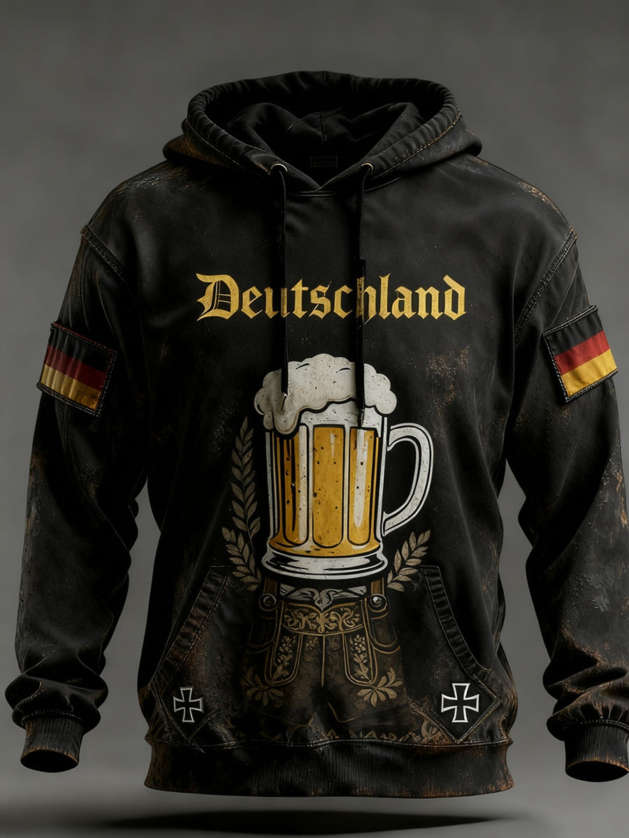 Ανδρικά Vintage γερμανική σημαία τέχνη εκτύπωση