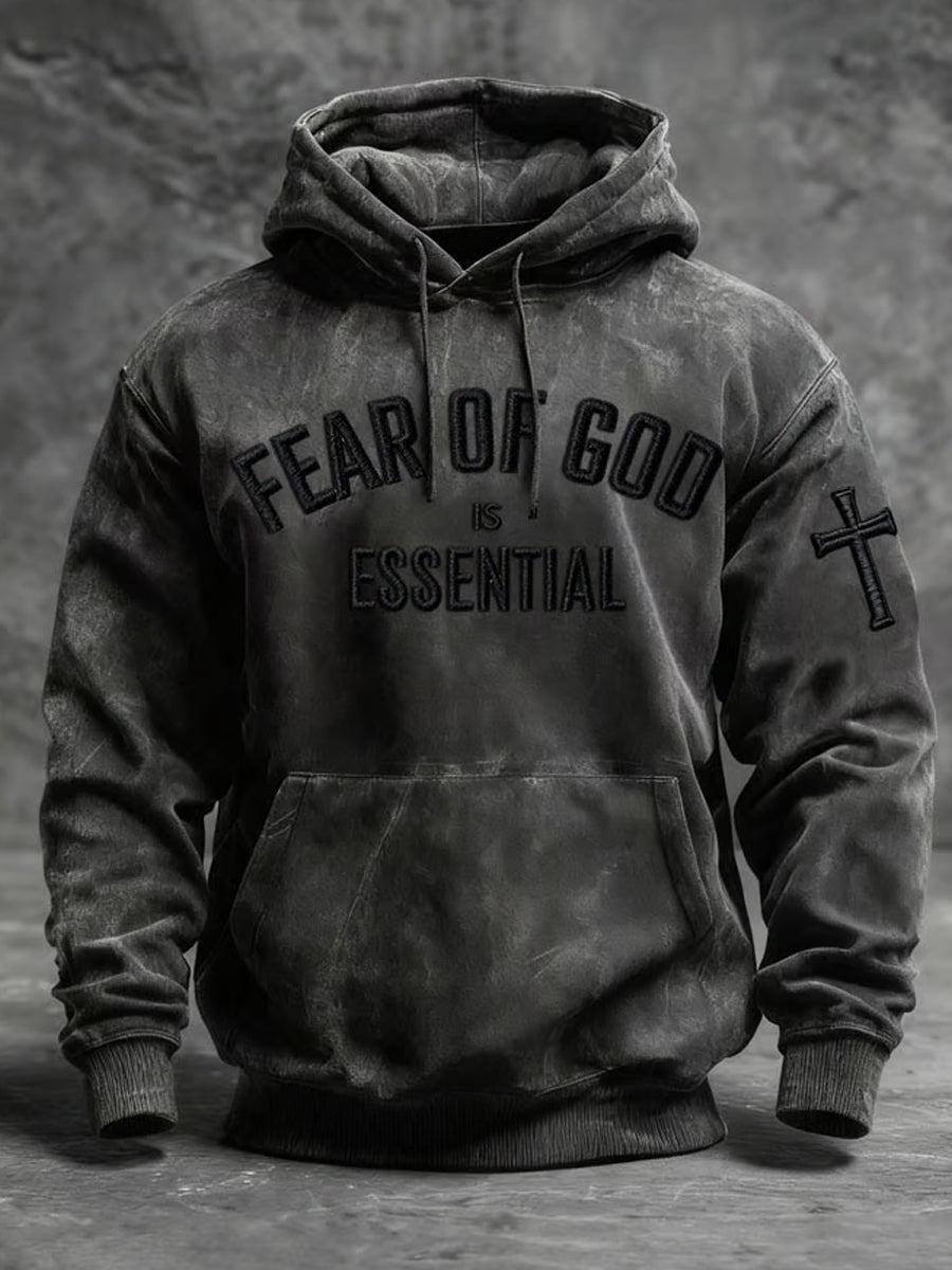 Ανδρική τέχνη Πίστη ασθενή κουκούλα.