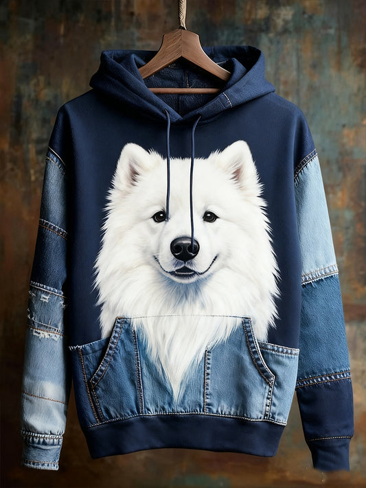 Unisex ζωική τέχνη εκτύπωση Casual Vintage Hoodie Hoodie