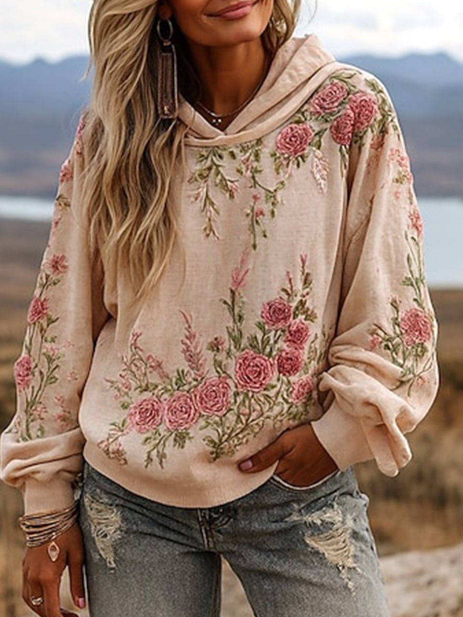 Γυναικείο Vintage Bohemian Patchwork λουλούδια περίπτωση κουκούλας